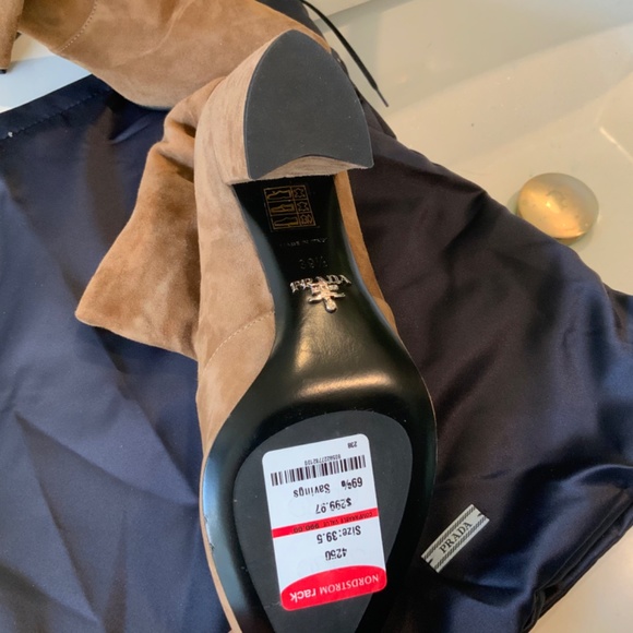 Prada 65 suede ankle boots EU 39.5 - Picture 3 of 10